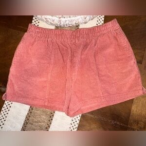 UEC DOUBLE ZERO Rust Corduroy Pull On Shorts With Pickets SIZE SMALL